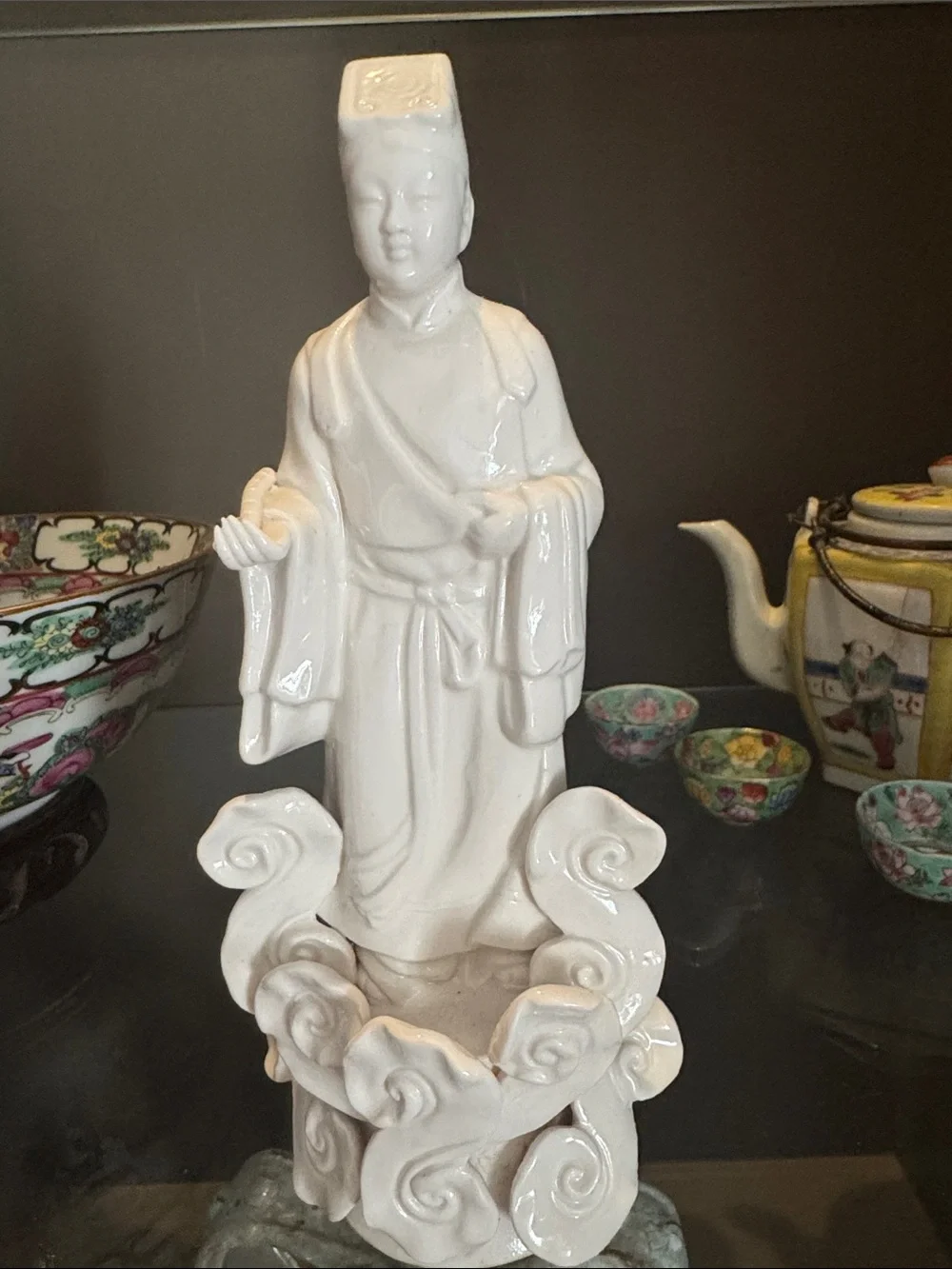 White Porcelain Asian Figurine Set - Trio - Picture 2 of 7